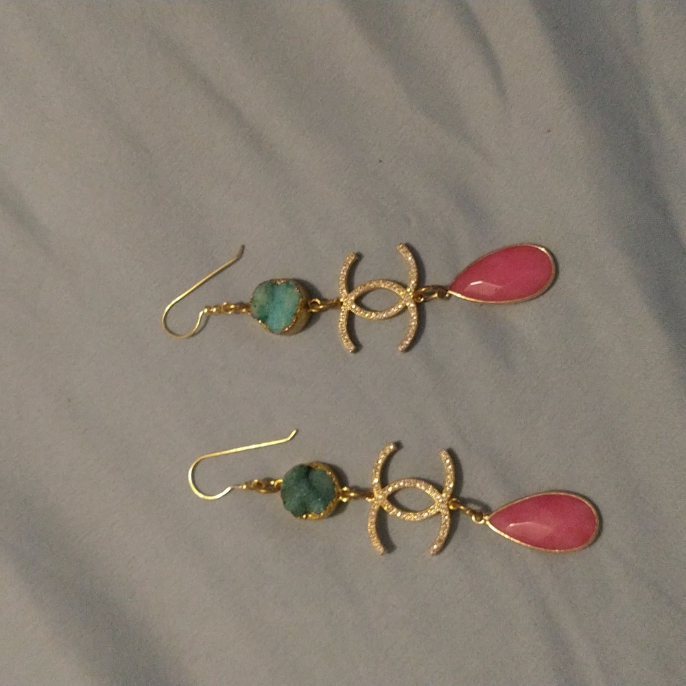 Chanel dangling earrings